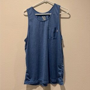 Vuori Tradewind Performance Blue Tank Top